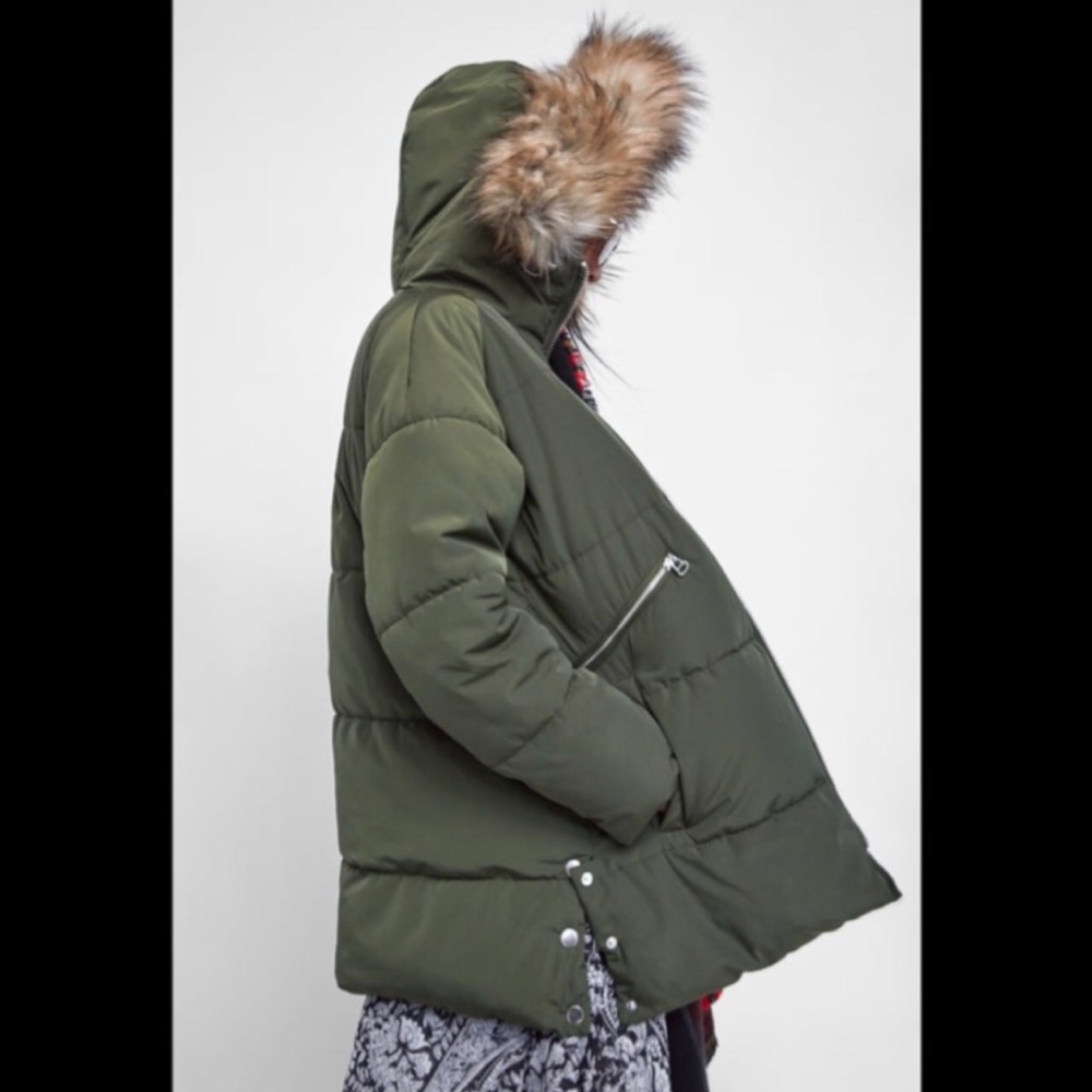 ZARA - (NEW) Padded Parka with Hood
